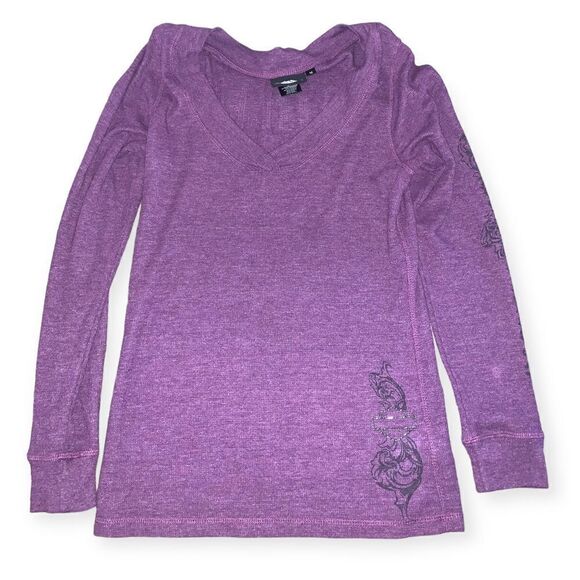 Vintage y2k Harley Davidson bling Y2k Long sleeve thermal - Picture 5 of 6